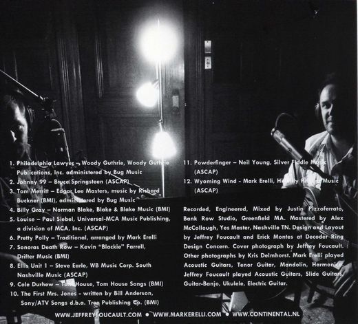 Jeffrey Foucault & Mark Erelli - Seven Curses (2010) cover inside Jeffrey Foucault & Mark Erelli - Seven Curses (2010) cover inside